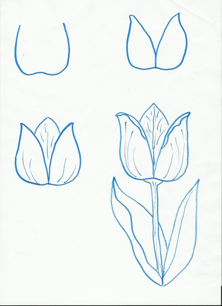 Рисуем букет тюльпанов. Поэтапный урок акварелью. | Блог 2d художницы (aka Artibelka)