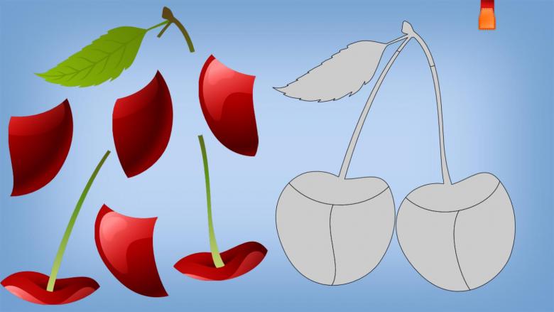 Аппликация мозаика на тему ягод 