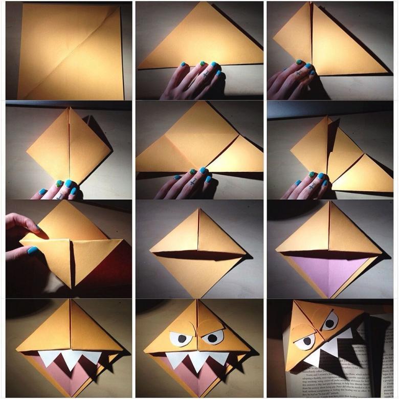 Оригами закладка 