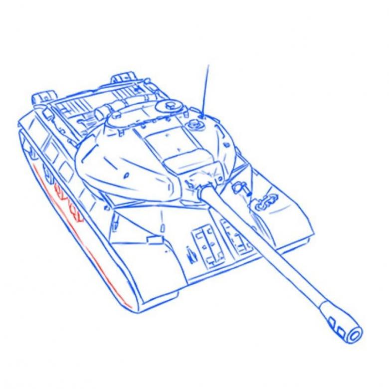 Нарисованный танк 