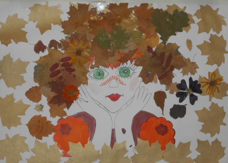 Поделка девушка из осенних листьев - пошаговые инструкции по создании картины, панно и аппликации i