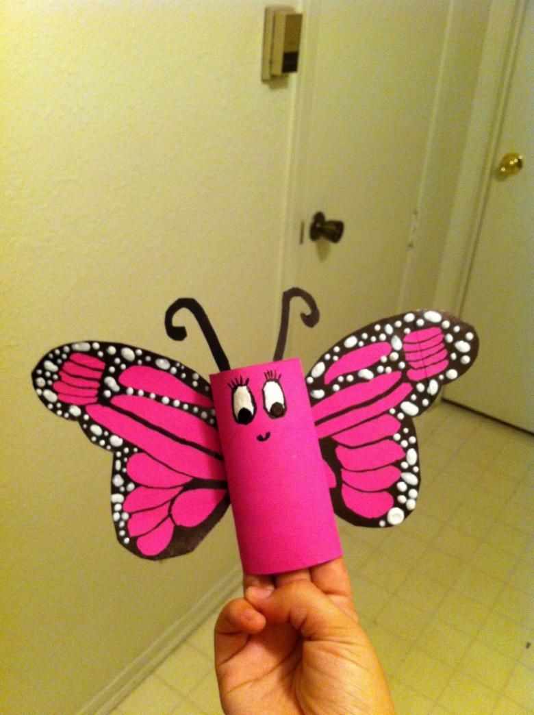 Бабочка из бумаги. 