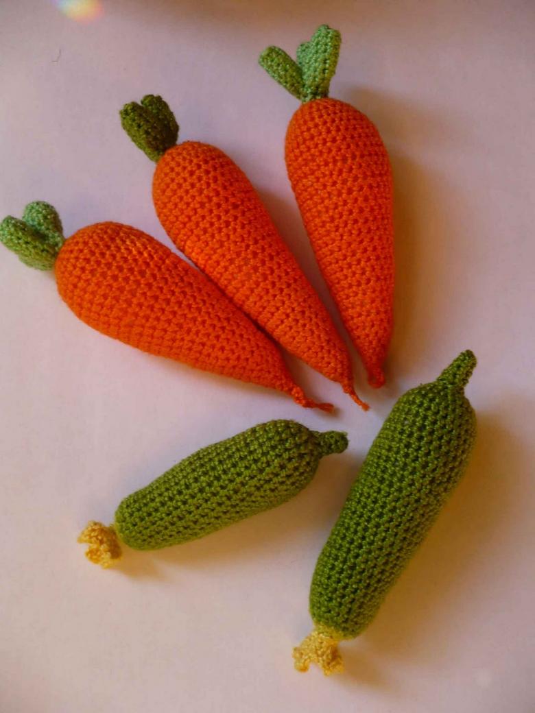 Вязаные фрукты и овощи  крючком