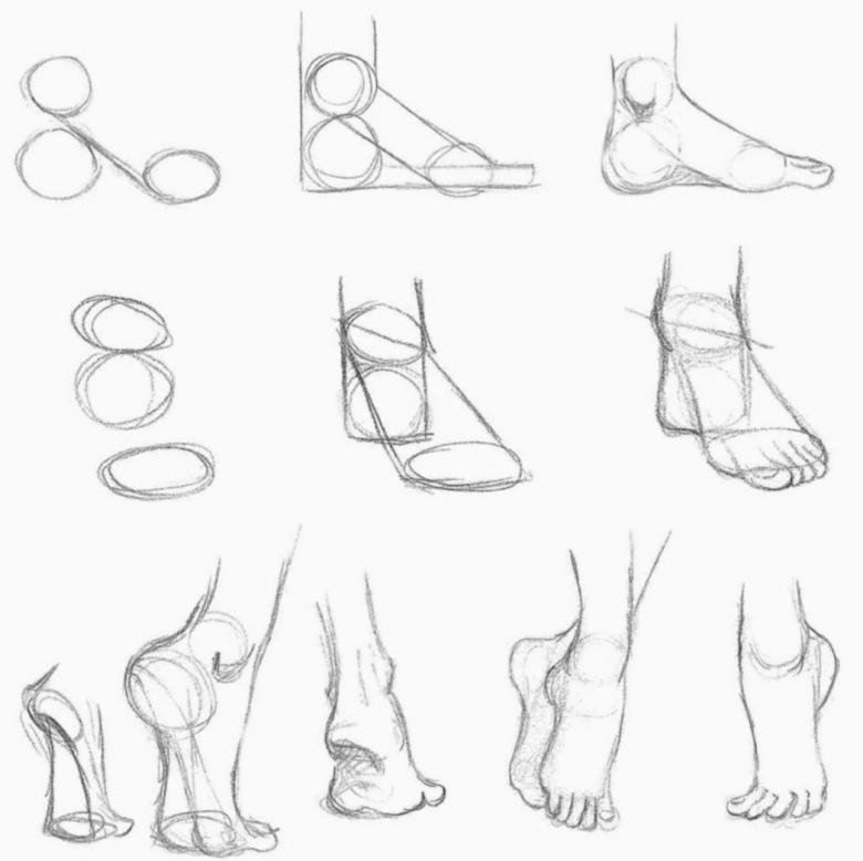 Как нарисовать ноги человека карандашом - поэтапные мастер-классы по  рисованию человеческих ног