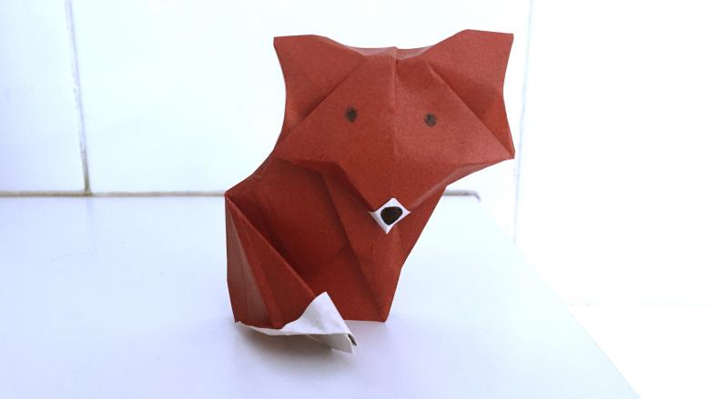 Оригами лиса