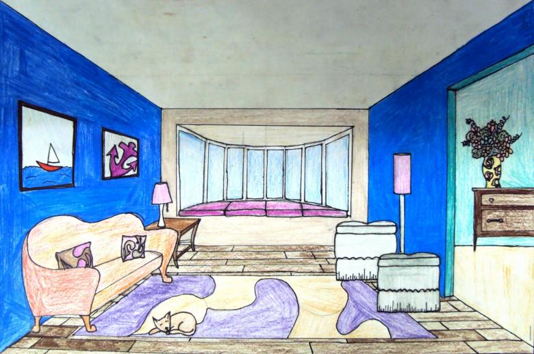 Примеры нарисованных комнат 