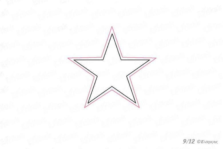 Нарисованная звезда 