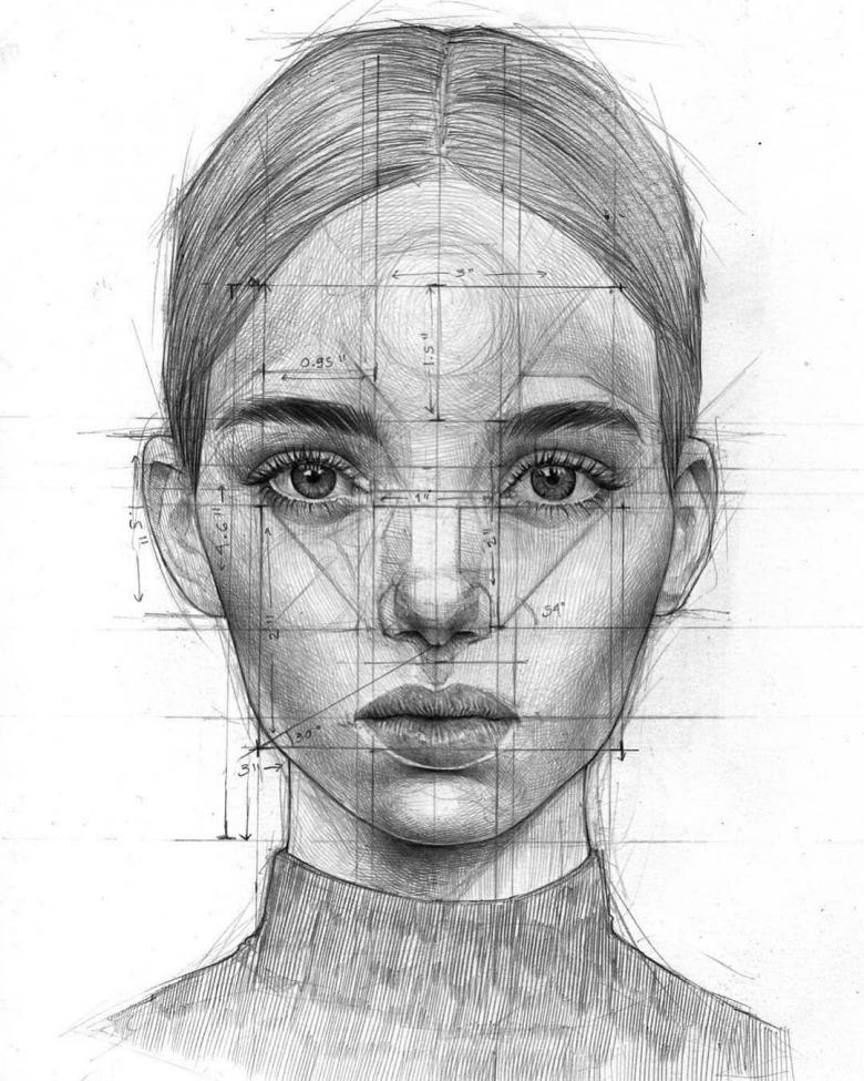 Как нарисовать лицо поэтапно карандашом (59 фото) - легкий мастер-класс по  рисованию лица