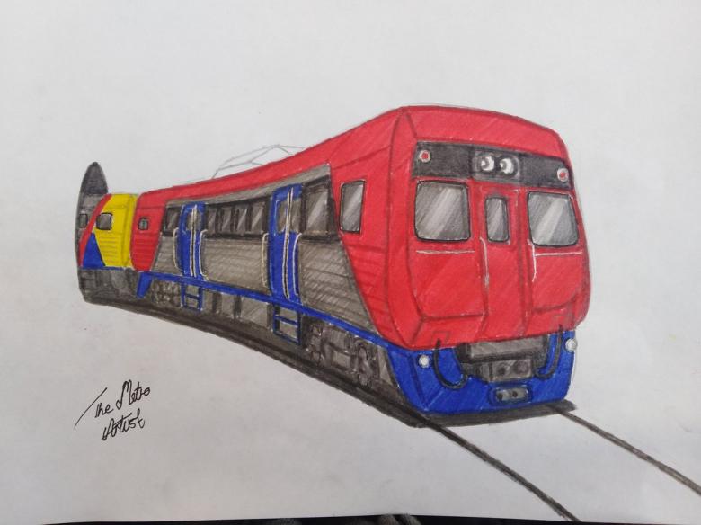 Как Нарисовать Поезд в 3d • Как нарисовать шкаф 3d