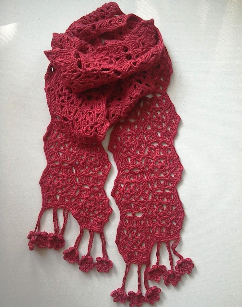 ажурный шарф