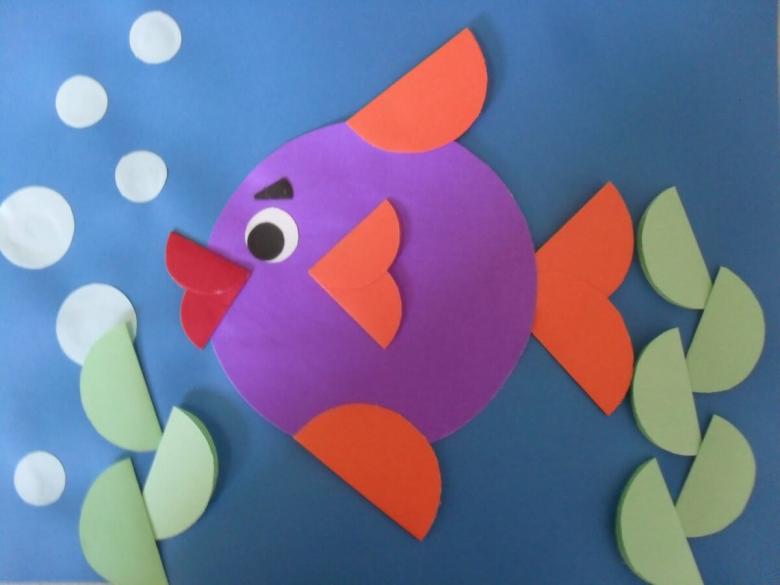 Идеи детских аппликаций рыбок