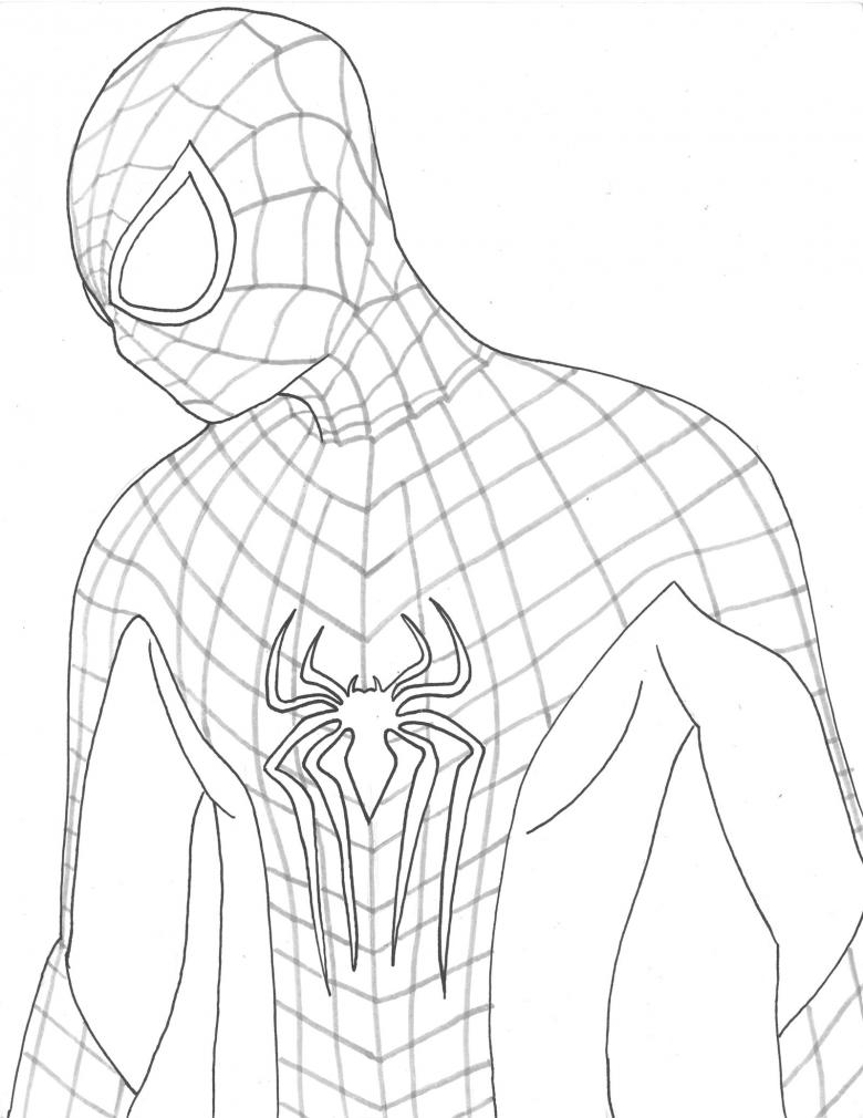 Нарисованный человек-паук 