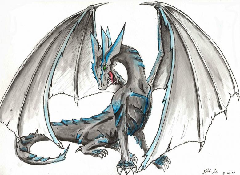 Нарисованный дракон 