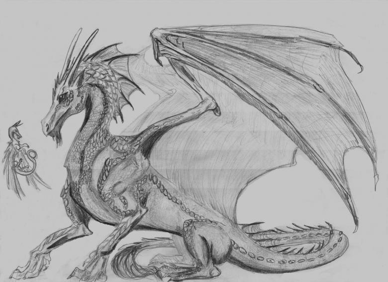Нарисованный дракон 