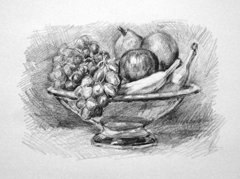 Как нарисовать фрукты поэтапно карандашом