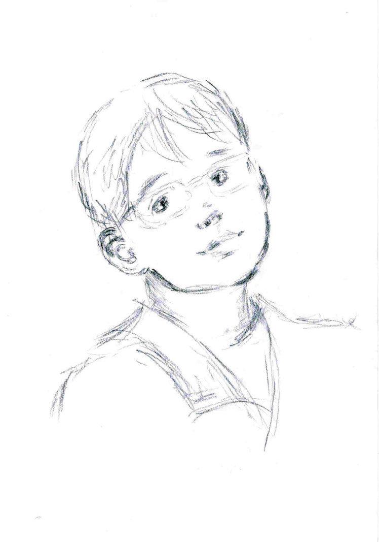 Контур мальчика и как нарисовать человека карандашом