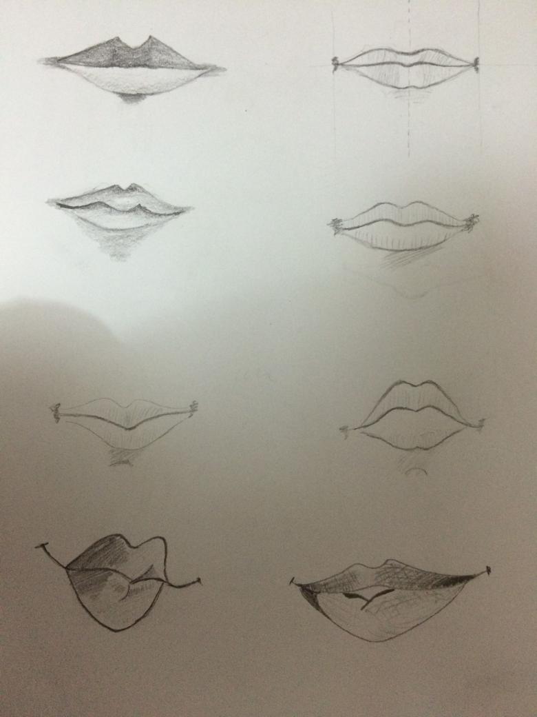 Нарисованные губы 