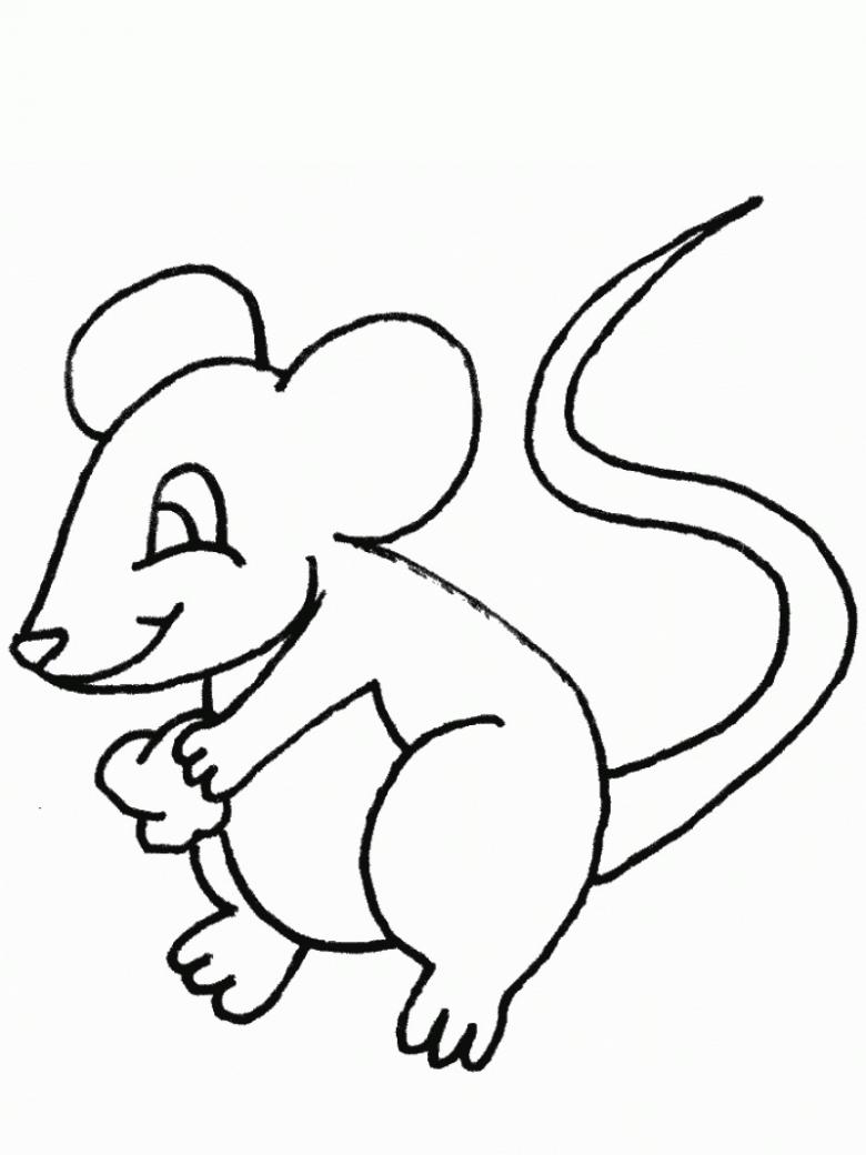 Нарисованная мышь 