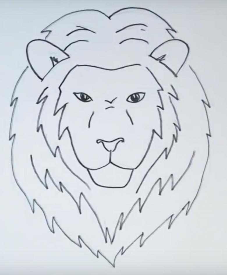 Нарисованный лев 