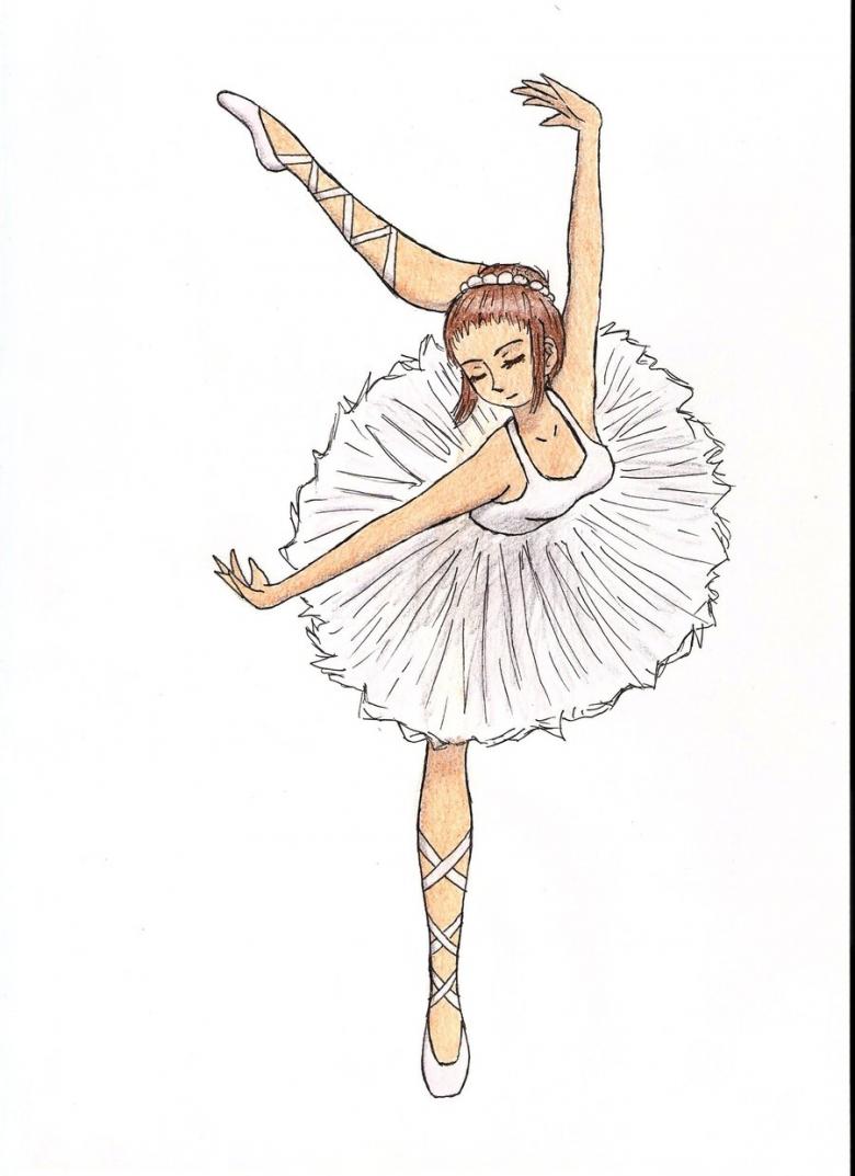 Как нарисовать балерину поэтапно карандашом, фломастерами, красками