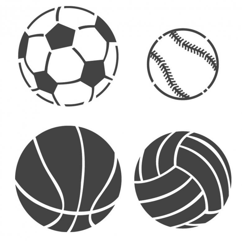 Нарисованный футбольный мяч 