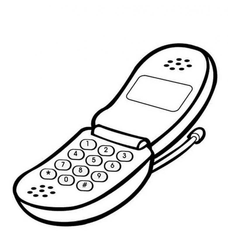 Нарисованный телефон 