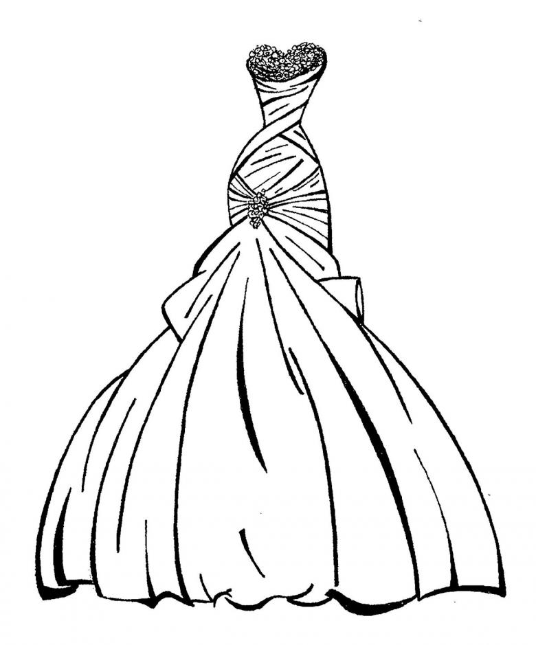 Нарисованное платье