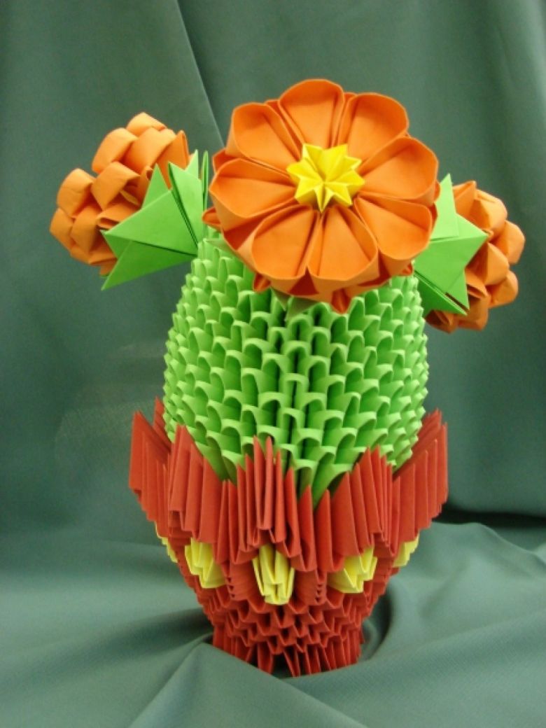 оригами модульное цветы 