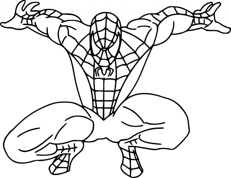 Нарисованный человек-паук 