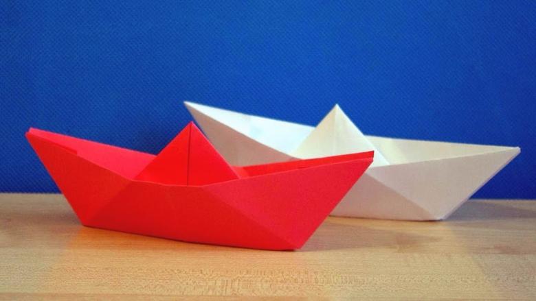 кораблик оригами