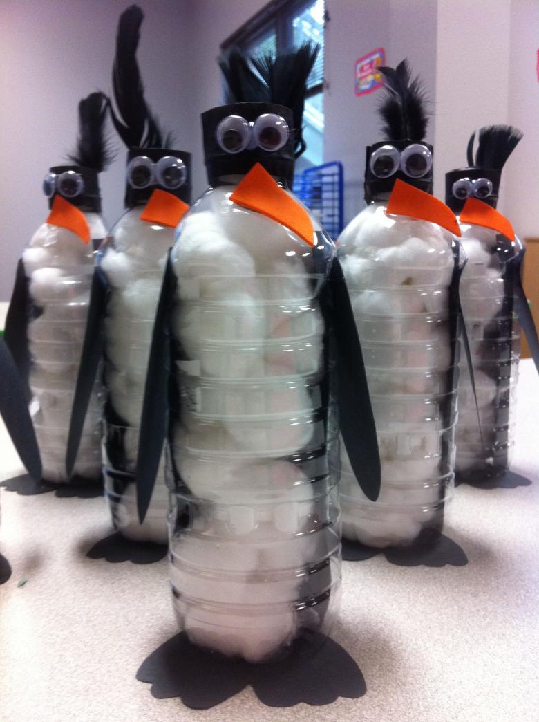 Как сделать поделку пингвин своими руками из пластиковых бутылок, бумаги, тканевого материала