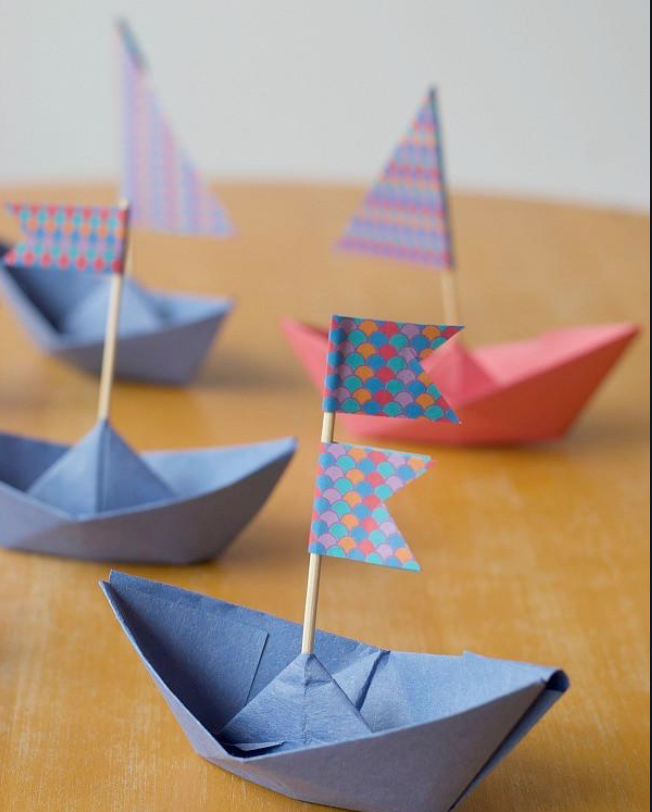 кораблик оригами