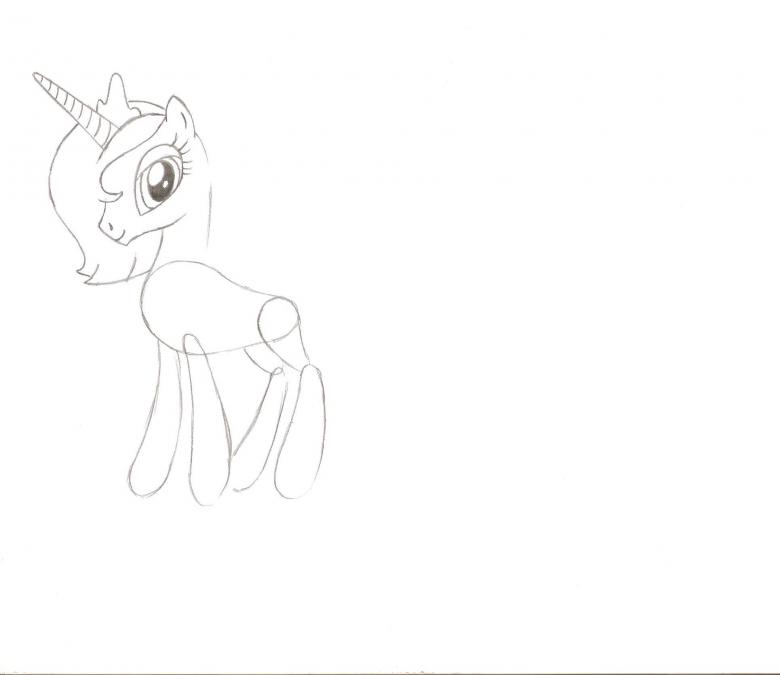 Нарисованный пони 