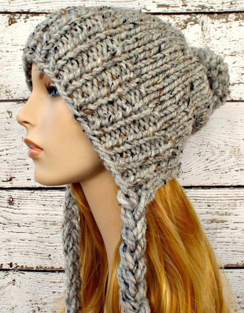 Красивые шапки для девочки: вяжем спицами на зиму