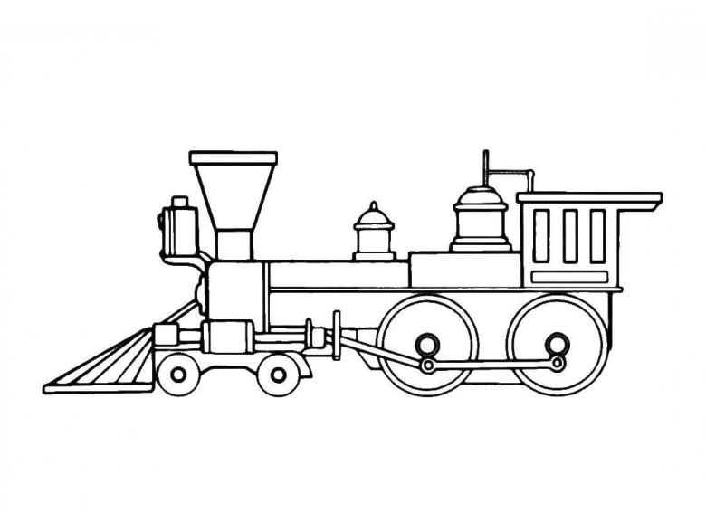 Нарисованный поезд 
