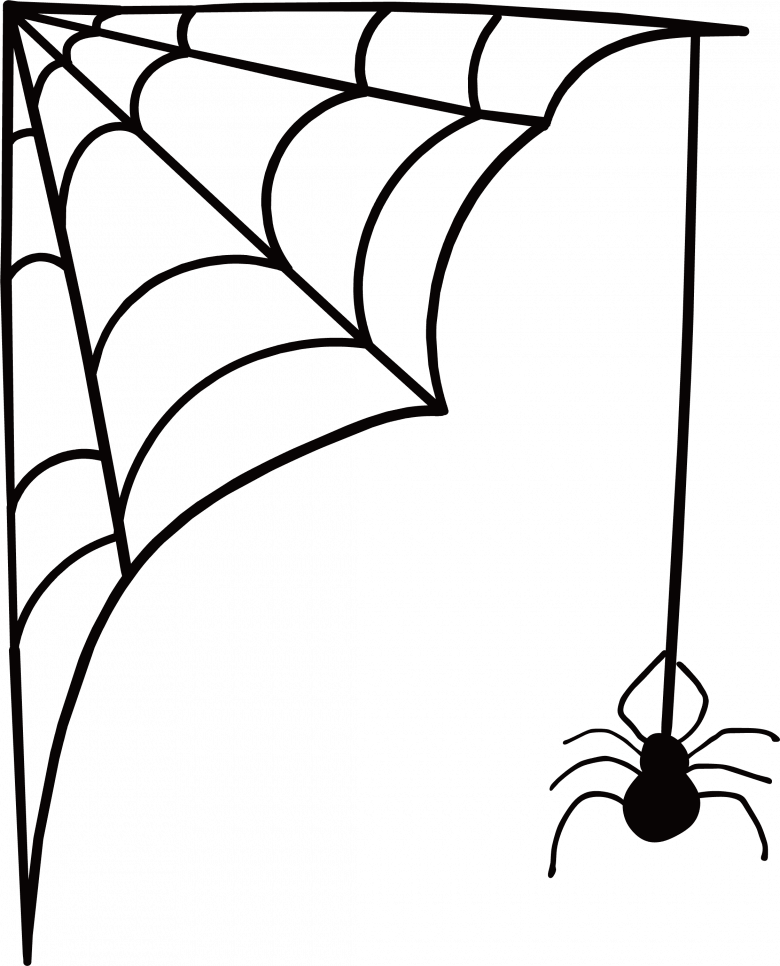 Нарисованная паутина 