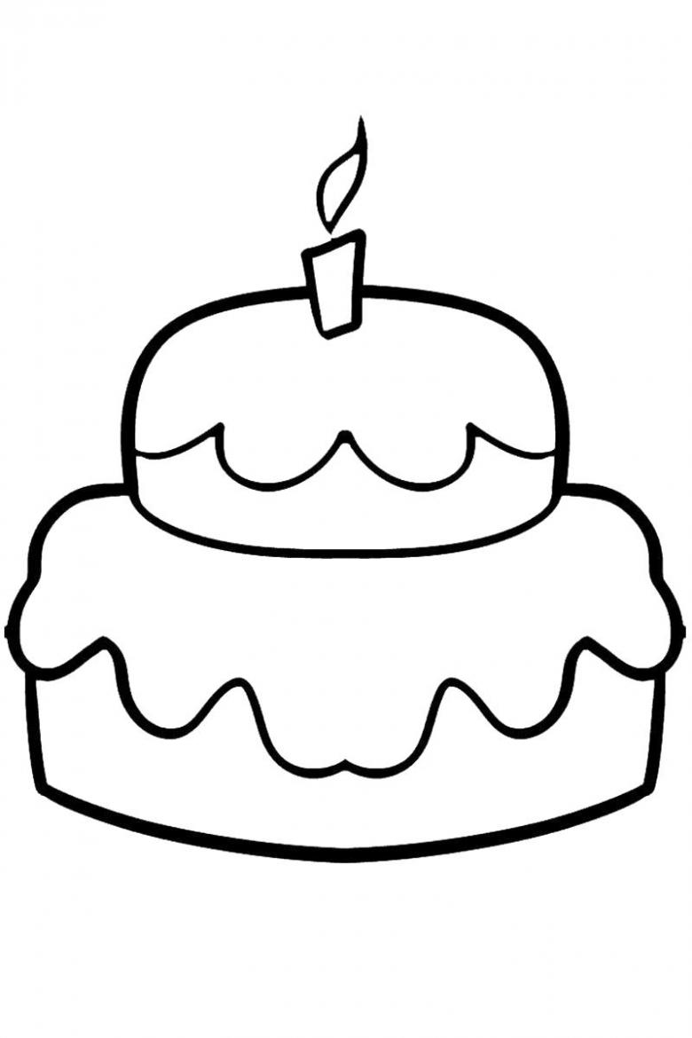 Нарисованный торт 