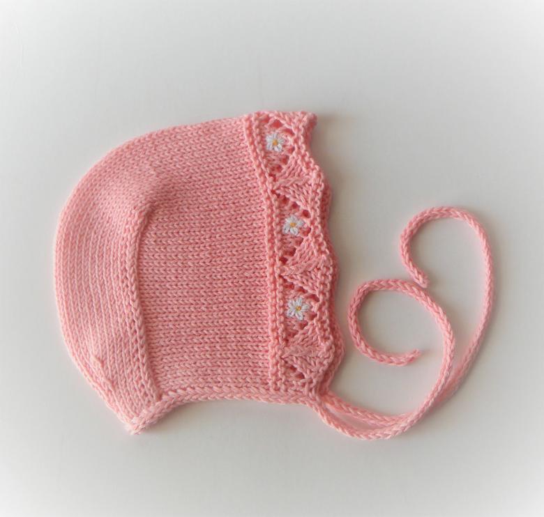 Чепчик для новорожденного спицами - подробное описание схемы вязания для начинающих i