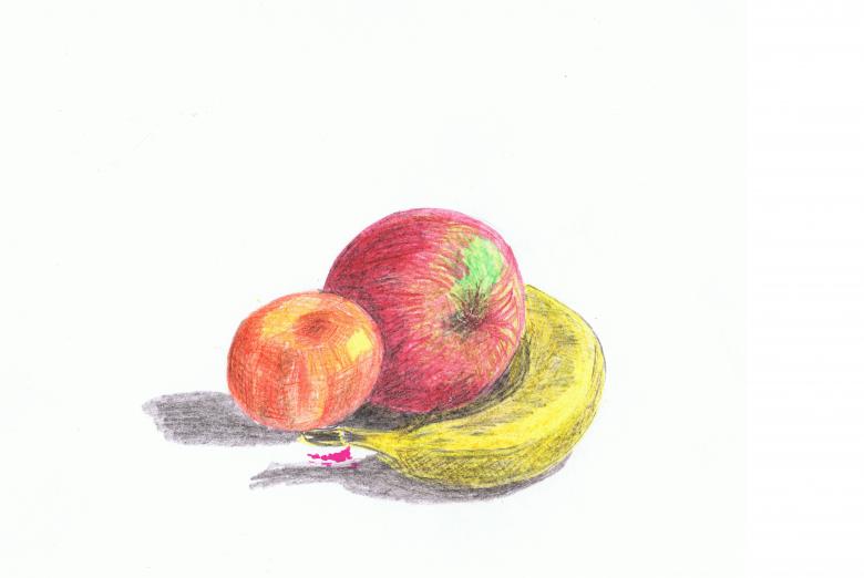Как нарисовать фрукты поэтапно карандашом