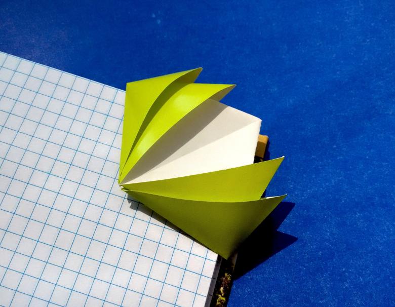 Оригами закладка 