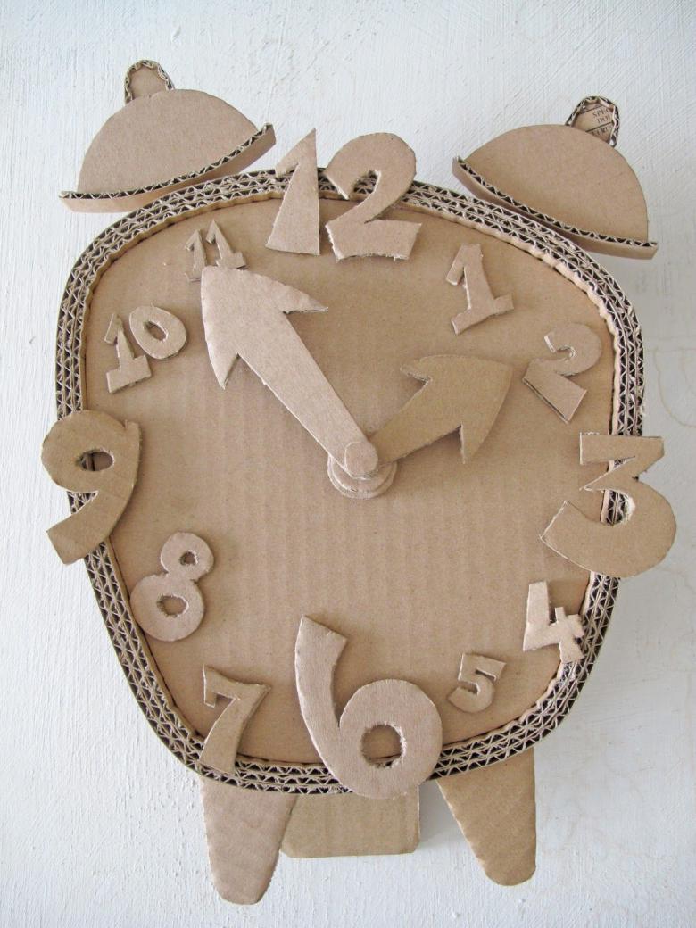 Обучающие математические часы из картона для детей своими руками. Учим время. Поделка в школу.