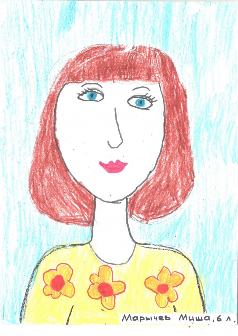 Как нарисовать маму своими руками - рисуем красивый портрет