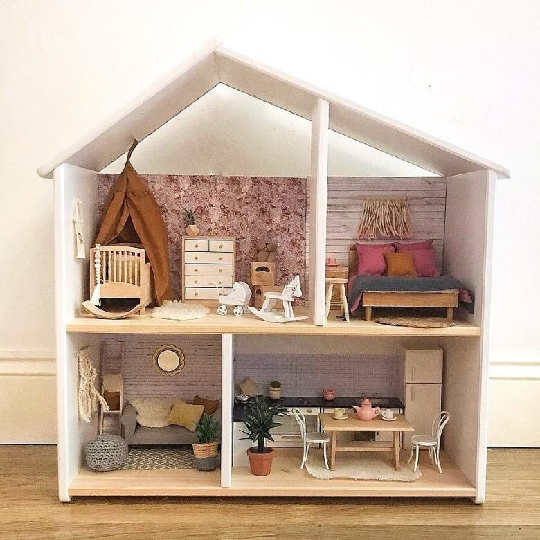 Кукольный домик своими руками - 70 фото идей домиков из фанеры, картона,дерева