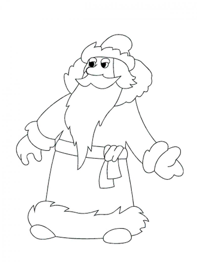 Как нарисовать Деда мороза