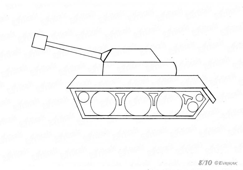 Нарисованный танк 