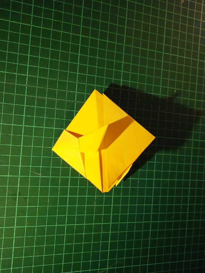 оригами схема рыбка