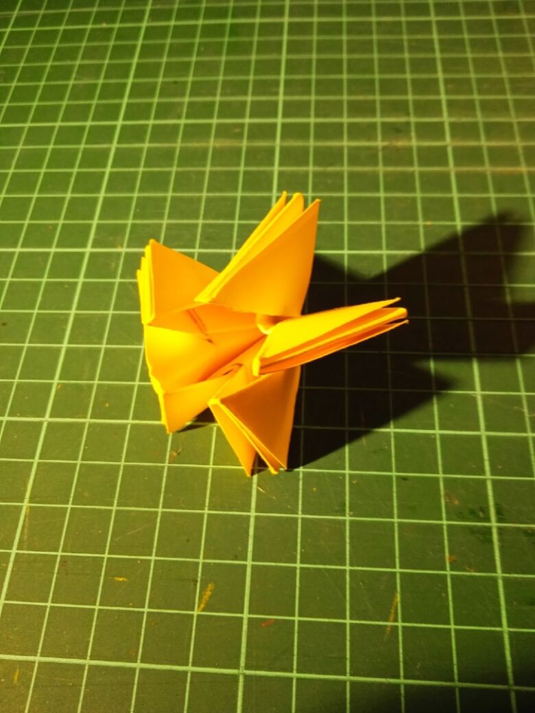 модульное оригами пятилепестковый цветок