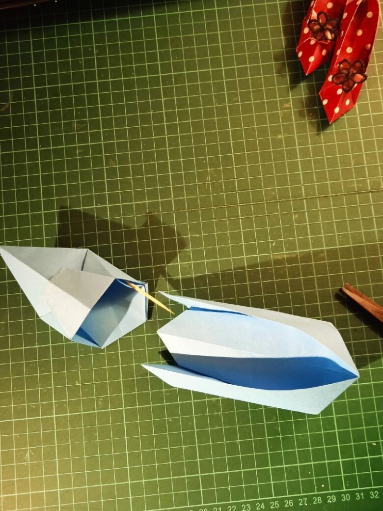 Оригами туфелька - шаг 27