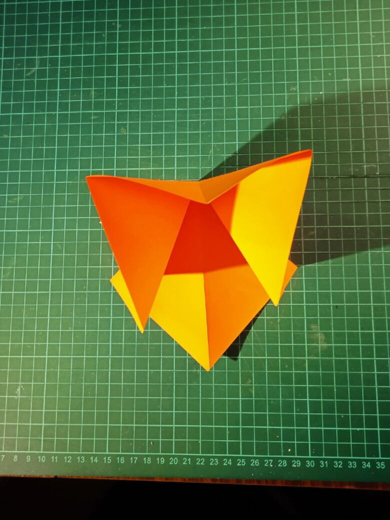 оригами зонтик из бумаги пошаговая инструкция