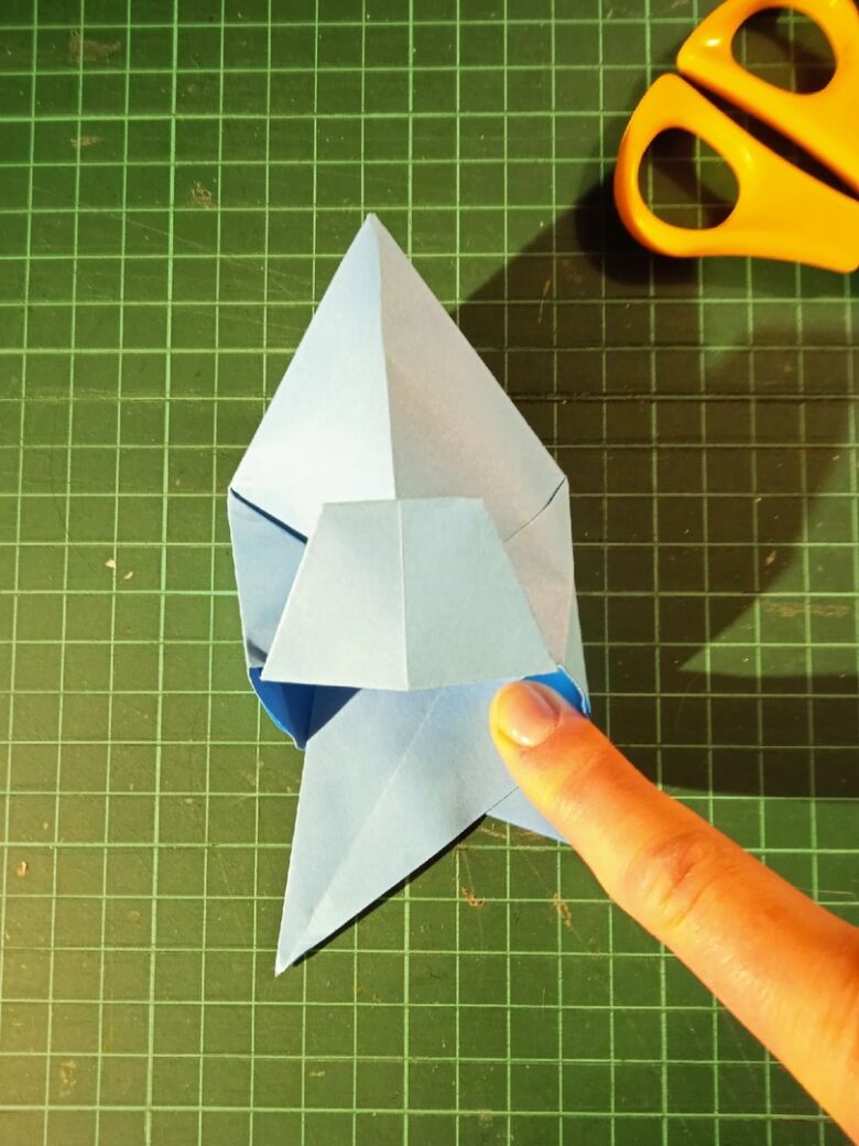 Оригами туфелька - шаг 9